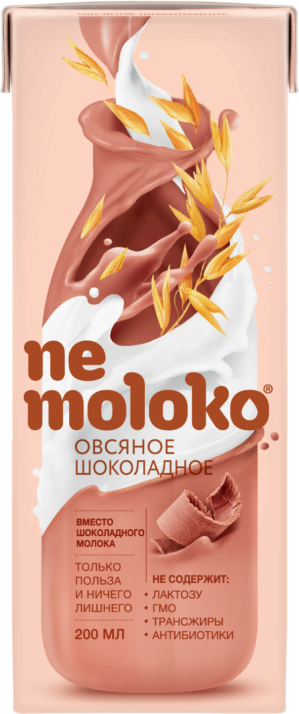 Nemoloko 0.2л.напиток Овсяный Шоколад.обогощ.каль.вит. B2 14шт уп.
