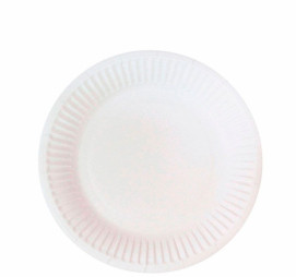 Тарелка бумажная d=165мм Snack Plate, белая мелованная, 100/1000