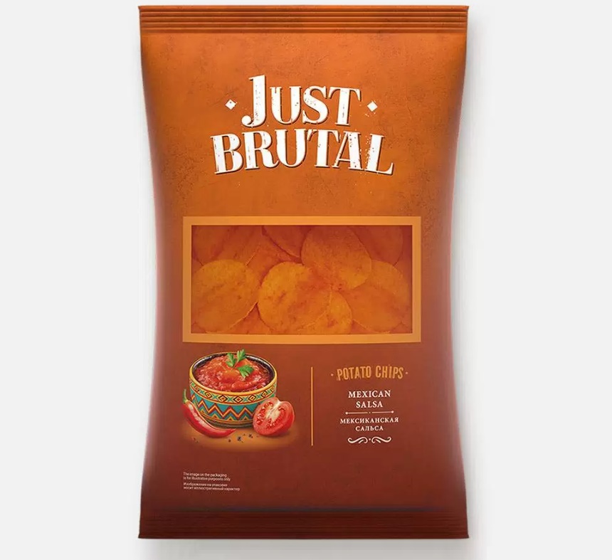 Чипсы картофельные "Just Brutal" со вкусом мексиканской сальсы 1/85г 15шт/упак