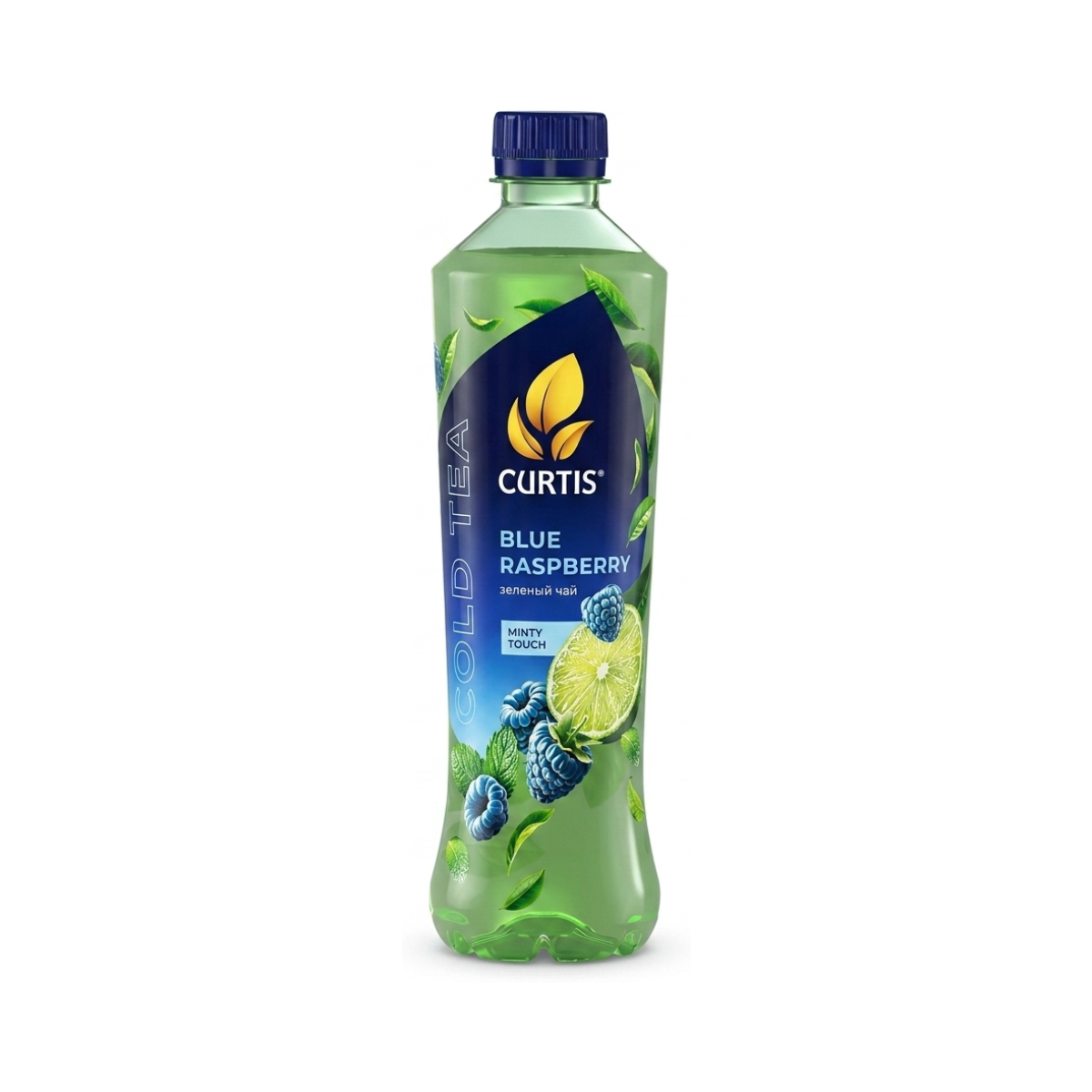 напиток негазир "ЗЕЛЕНЫЙ ЧАЙ CURTIS®️ СО ВКУСОМ СИНЕЙ МАЛИНЫ, ЛАЙМА И МЯТЫ" 1л / 6 шт упк