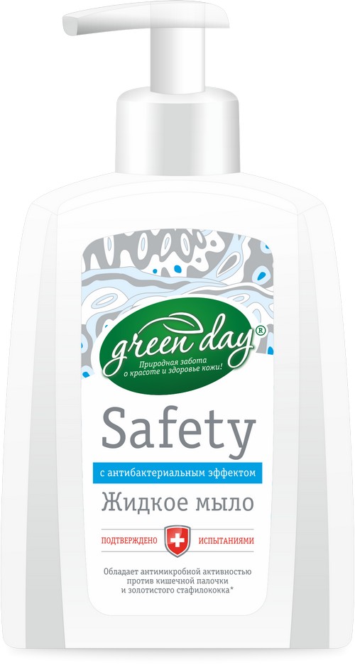 Мыло жидкое Антибактериальное 280 гр GREEN DAY *12