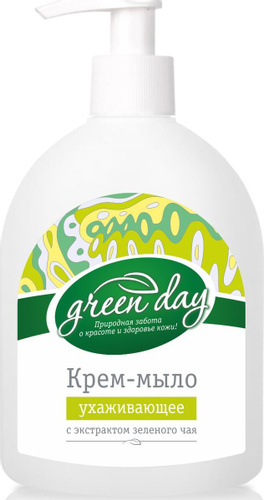Мыло жидкое Зелёный чай 350 гр GREEN DAY *18
