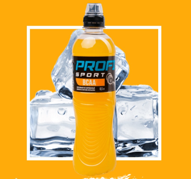 "Ириб"  "PROFI SPORT" BCAA (ПЭТ) 0,5л*12шт/упак, шт