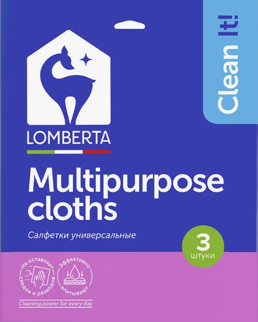 Lomberta Салфетка вискозная 3шт *30