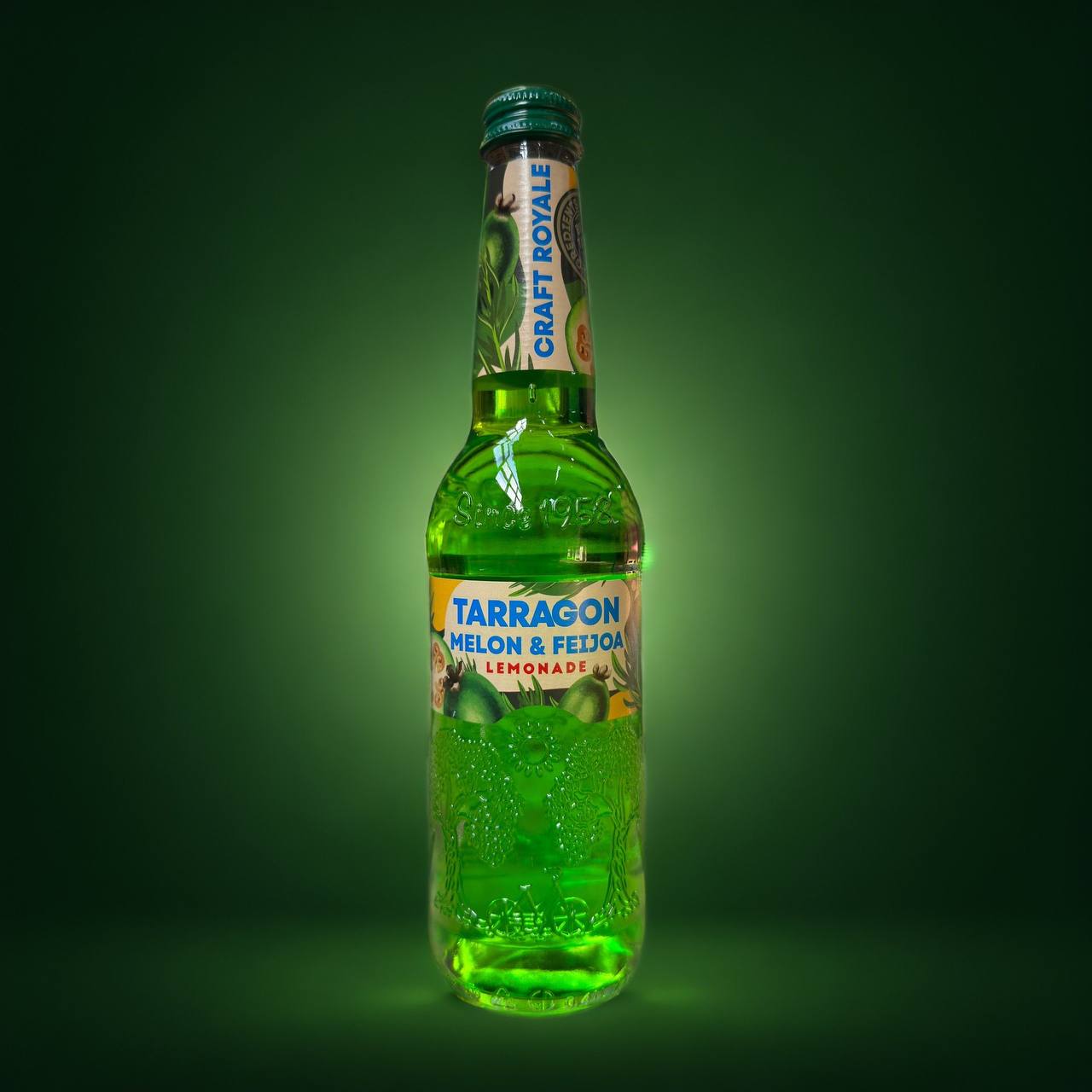 напиток газир "CRAFT ROYALE TARRAGON, MELON & FEIJOA ( ТАРХУН, ДЫНЯ И ФЕЙХОА) 0.41л /12 шт упк