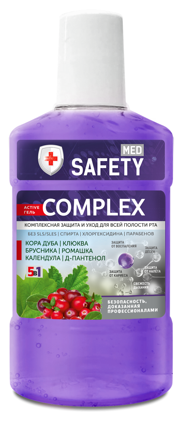 Ополаскиватель для полости рта SAFETY MED "Complex", 250 мл*10