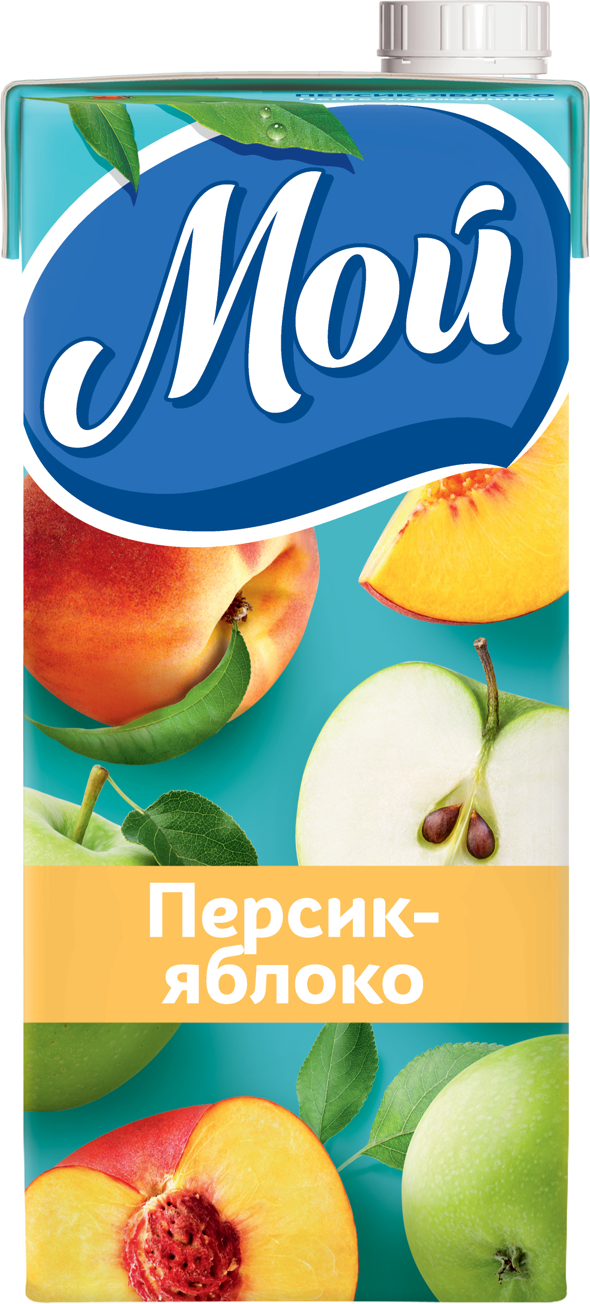 Мой Нектар 0,95л Персик-Яблоко с мякотью 12шт уп