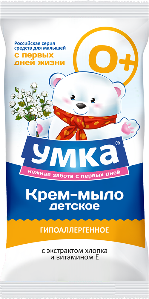 Крем-мыло с экстрактом хлопка и витамином Е УМКА, 80г*40