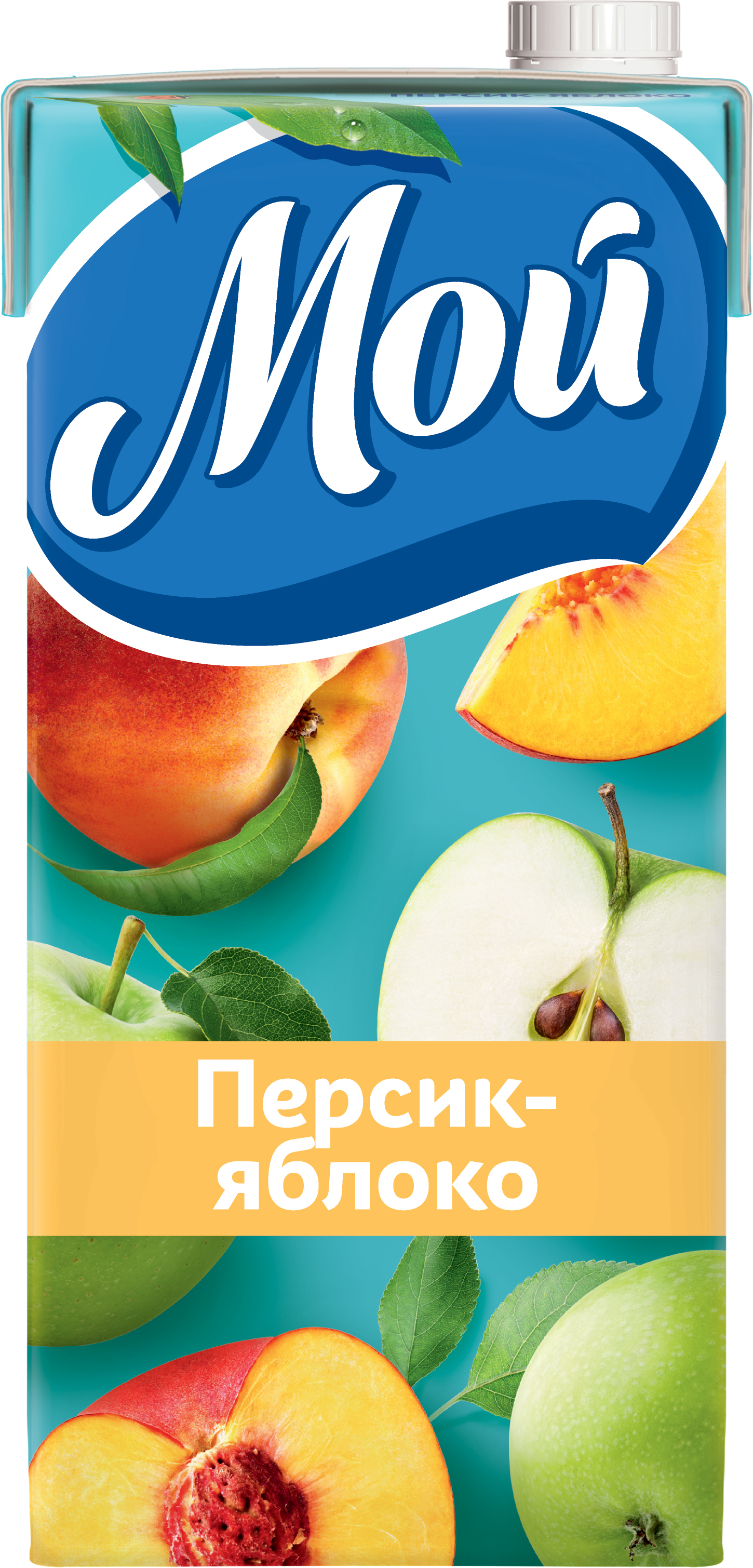Мой Нектар 1,93л Персик-Яблоко с мякотью 6шт уп