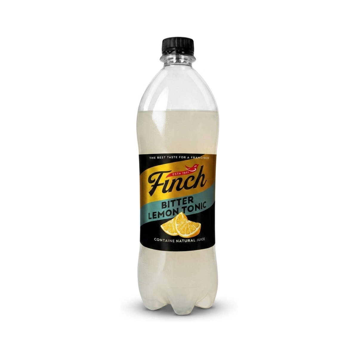 напиток безалког ар. газир "FINCH BITTER LEMON TONIC (ФИНЧ БИТТЕР ЛЕМОН ТОНИК)» 1л (ПЭТ) упк 12 шт