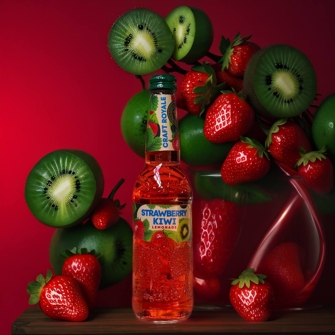 напиток газир "CRAFT ROYALE STRAWBERRY & KIWI (КЛУБНИКА И КИФИ) 0.41л /12 шт упк