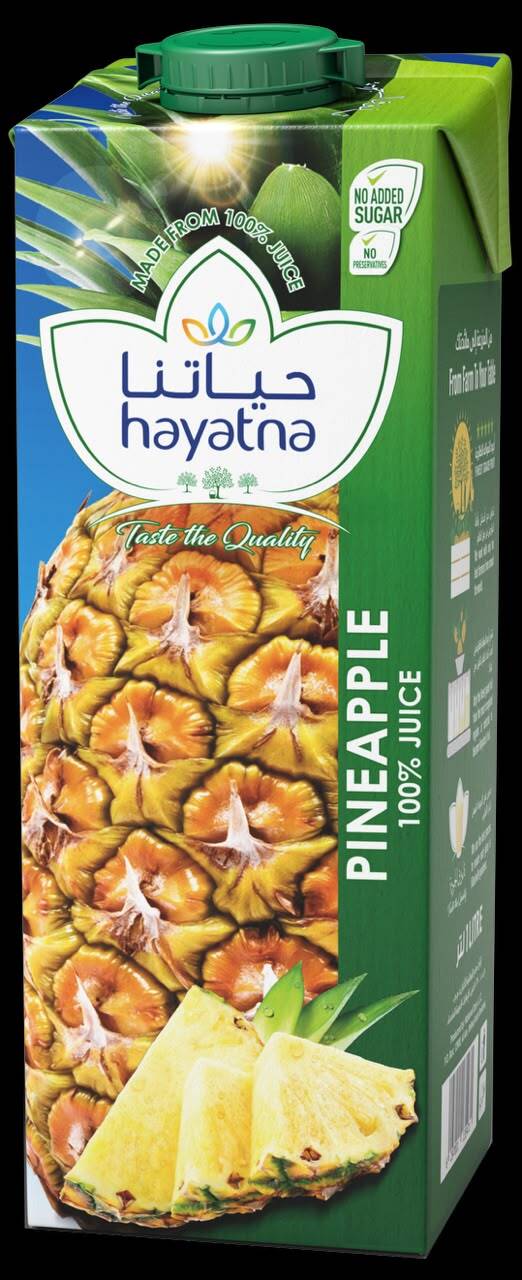 Hayatna Ананасовый сок 100% 1л 12шт/упак