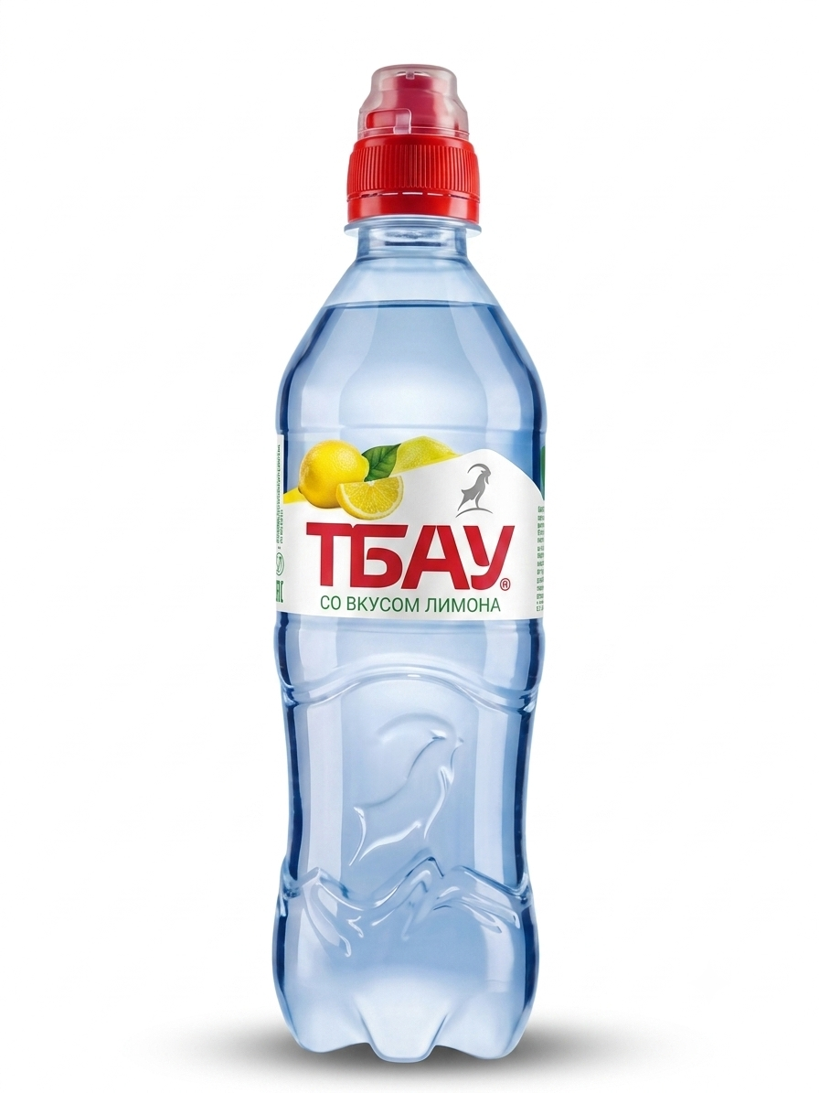 Вода ТБАУ Спорт Лимон с соской ПЭТ 0,5л*12 уп