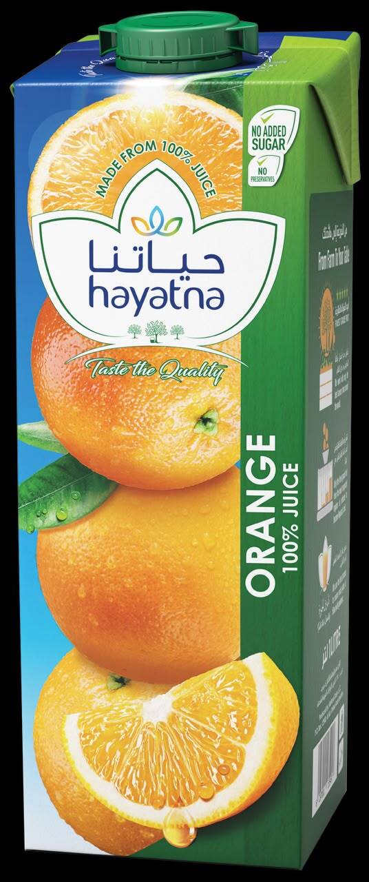 Hayatna Апельсиновый сок 100% 1л 12шт/упак