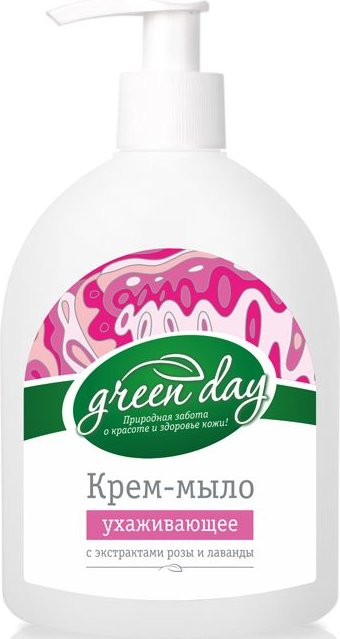Мыло жидкое Роза и Лаванда 350 гр GREEN DAY *18