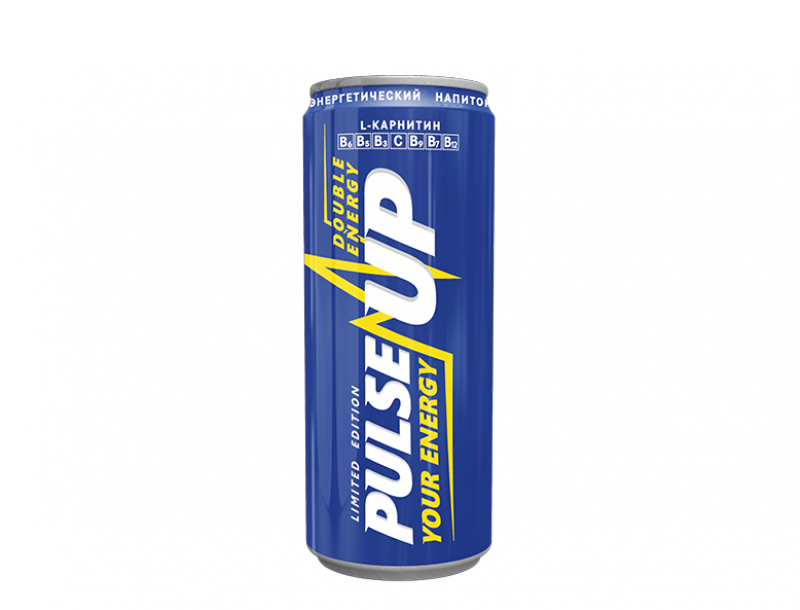 напиток безалк тониз энергетич газир ар "PULSEUP" ENERGY (ПУЛЬСАП ЭНЕРДЖИ) уп 24шт 0,45 (Ж/Б)