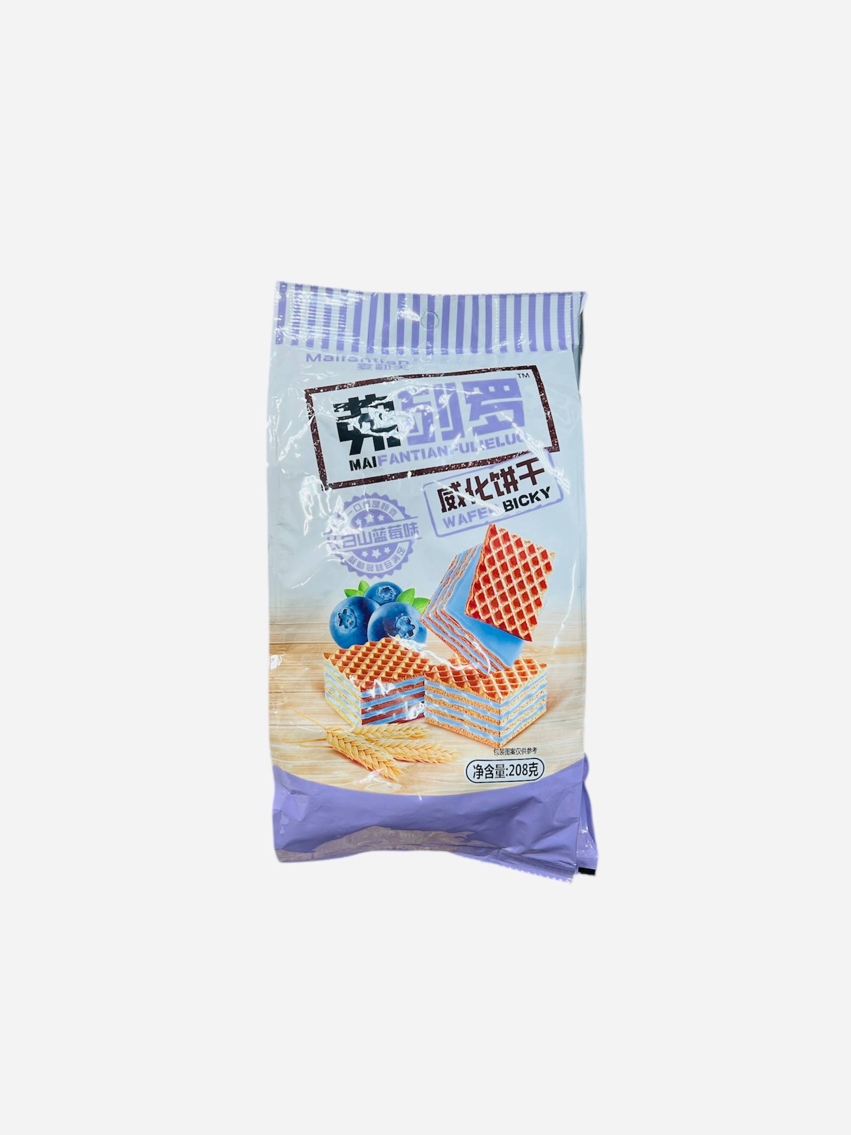 Вафельные печенья Maifantian со вкусом черники с гор Чанбайшань