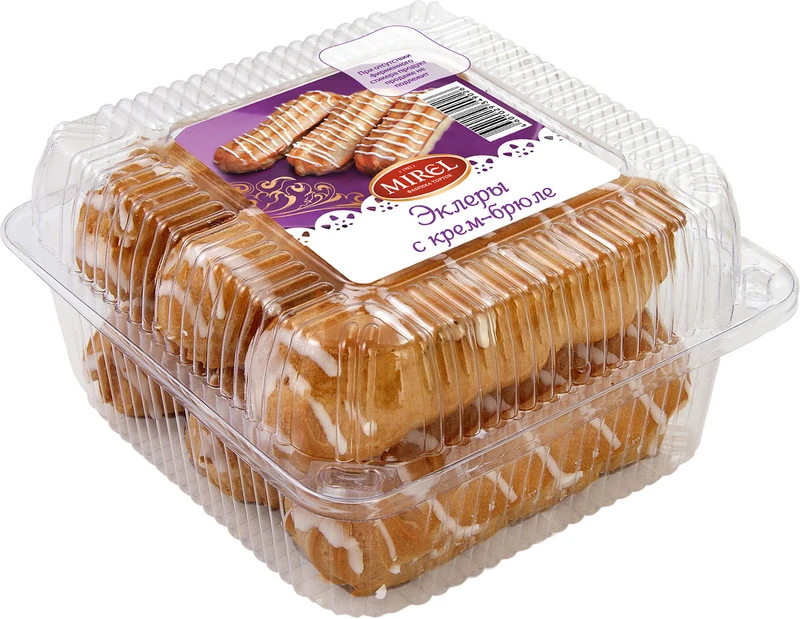 Пирожные Mirel эклеры крем-брюле 160 г