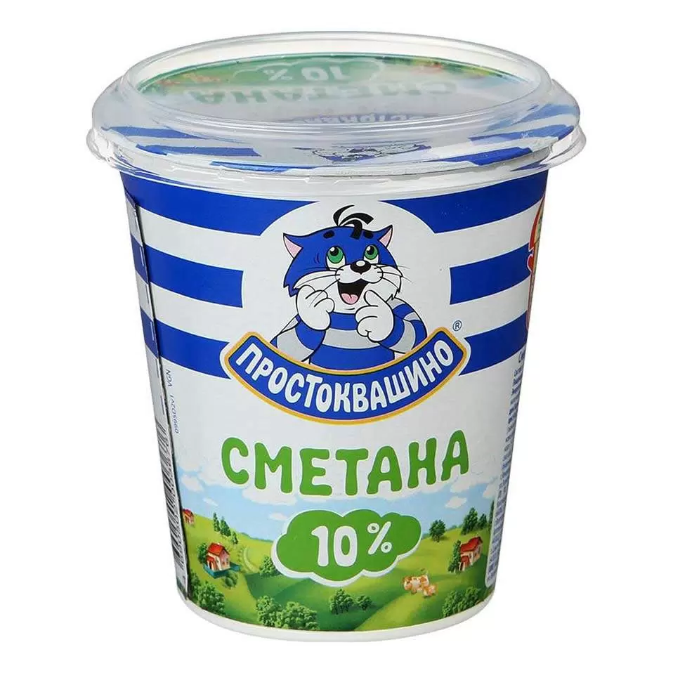 Сметана Простоквашино 10% 300г
