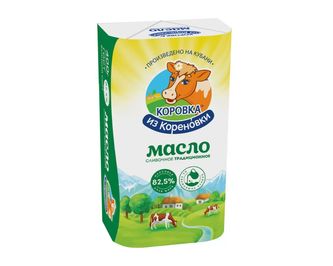 Масло сливочное Коровка из Кореновки Традиционное 82,5% 170г