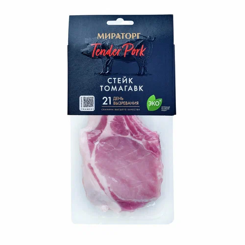 стейк из свиной корейки на кости Мираторг Tender Pork Томагавк замороженный 360г