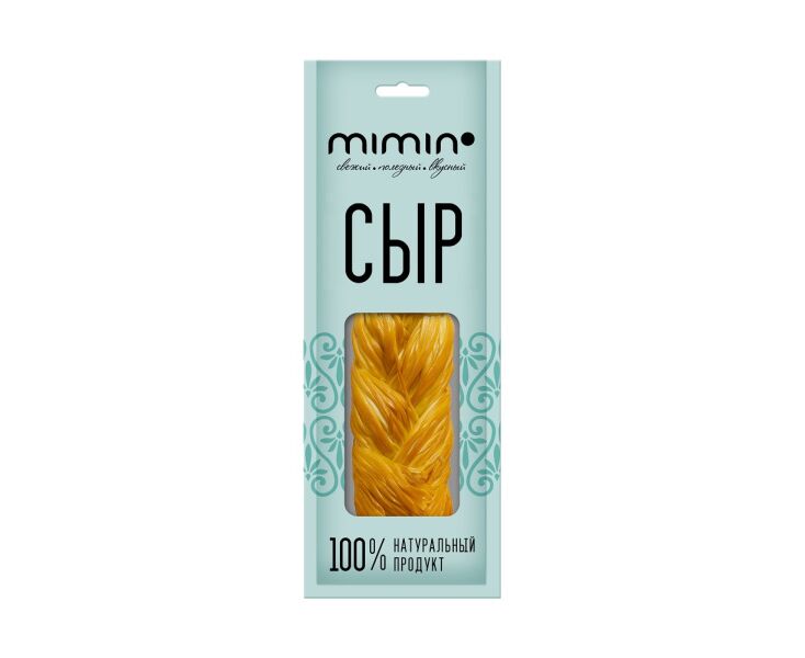 Сыр копченый Mimin Косичка 40% 100г