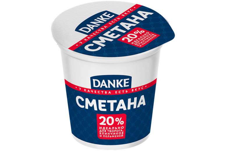 Сметана Danke 20% 300г