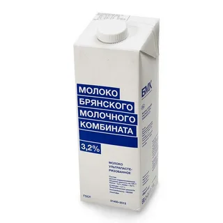 Молоко Брянский молочный комбинат 3,2% 0,975мл