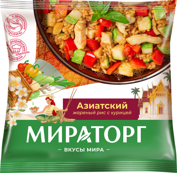 Овощная смесь Мираторг азиатский жареный рис с курицей 400г