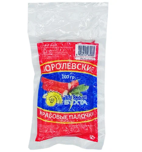 Крабовые палочки Тихая бухта Королевские замороженный 100 г