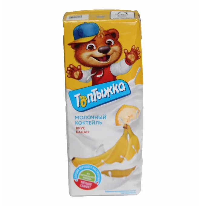 Молочный коктейль Топтыжка банан 3,2% 200 мл