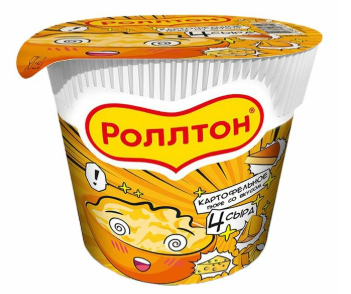 Пюре картофельное Роллтон со вкусом 4 сыра 40г
