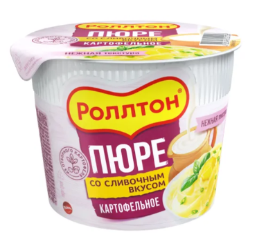 Пюре картофельное Роллтон сливочный вкус 40г