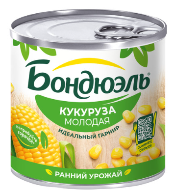 Кукуруза Бондюэль сладкая 212мл