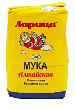 Мука Ларица пшеничная хлебопекарная высший сорт 1кг