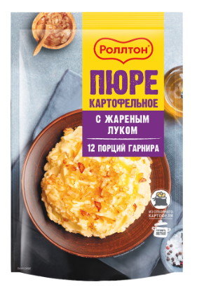Картофельное пюре Роллтон с жареным луком 240г