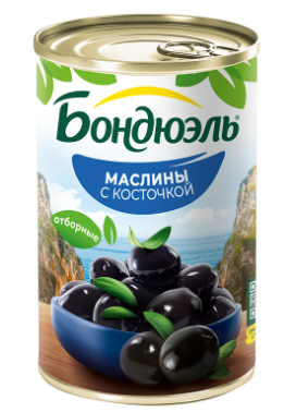 Маслины Бондюэль с косточкой 314мл