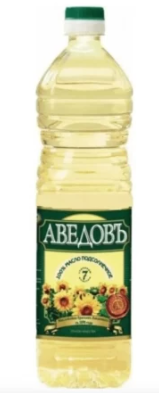 Масло подсолнечное Аведов 1л 