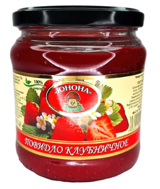 Повидло Юнона клубничное 500г
