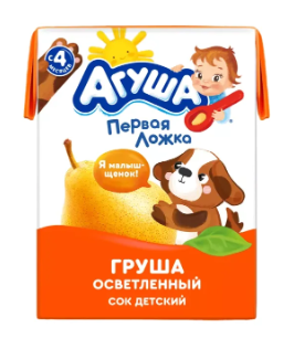 Сок Агуша Груша с 4 мес 200мл
