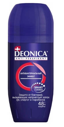 Антиперспирант Deonica Антибактериальный эффект ролик 50 л