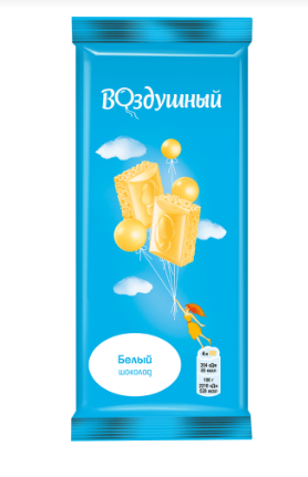 Шоколад Воздушный пористый белый 80г