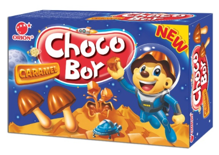Печенье Orion Choco boy с карамелью 45г