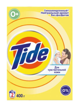 Стиральный порошок Tide Аква Пудра детский для чувствительной кожи 400г