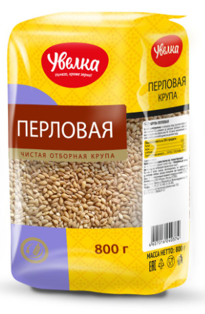 Крупа Увелка перловая 800г