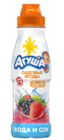 Вода с соком Агуша Садовые ягоды 12месяцев 300мл