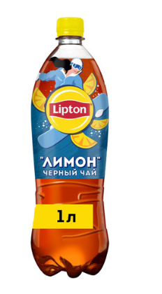 Холодный чай Lipton черный со вкусом лимона 1л