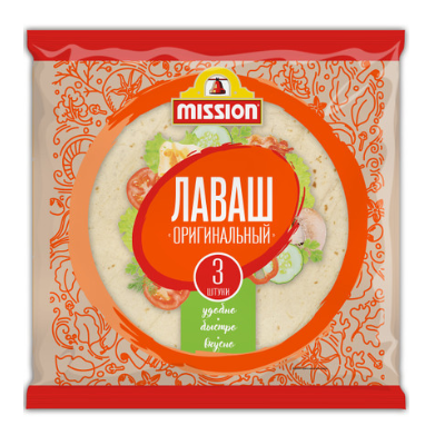 Лаваш Mission пшеничный оригинальный круглый 270 г