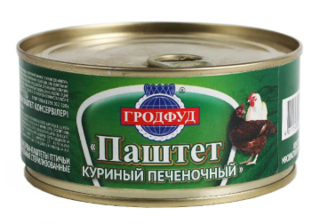 Паштет Гродфуд из мяса цыпленка-бройлера 290г