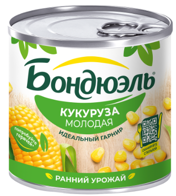 Кукуруза Бондюэль молодая 212мл